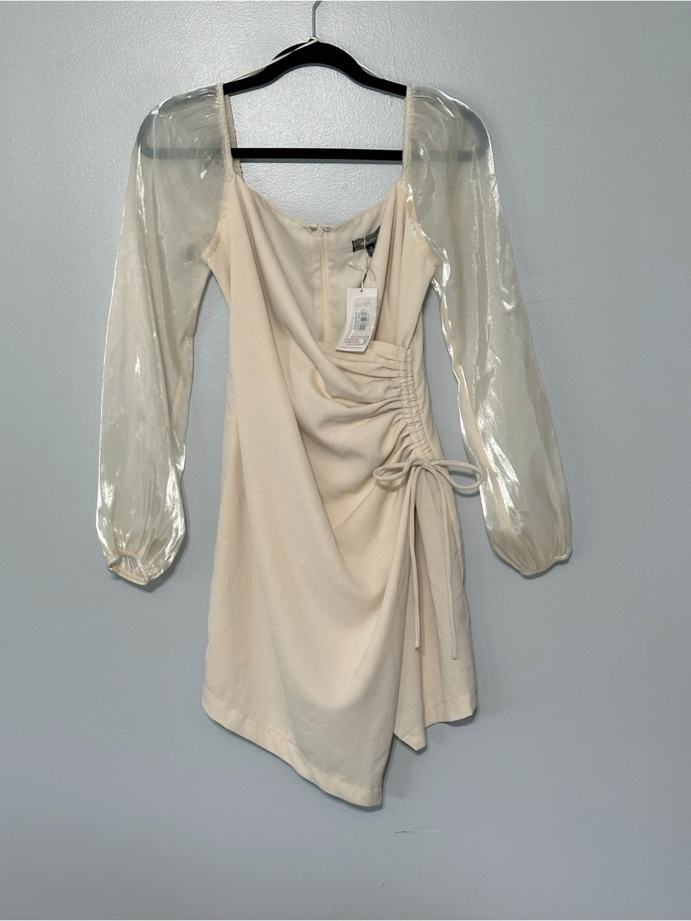 4SI3NNA Sydney Mini Dress in Ivory Size Small